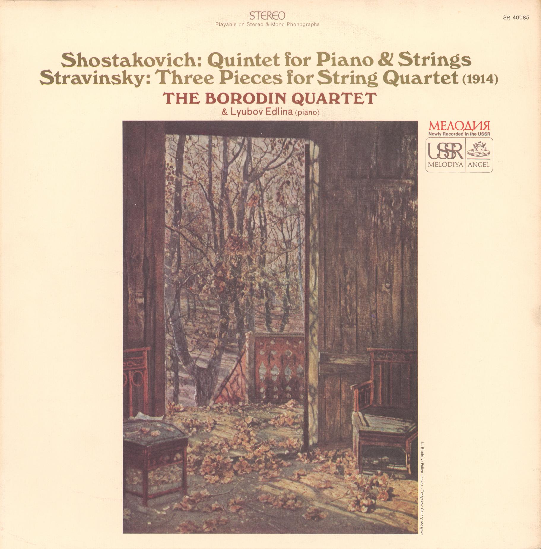 igor stravinsky three pieces for string quartet